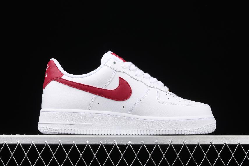 New Nike Air Force 1 07 White Noble Red 315115-154 Sneakers for Sale ...