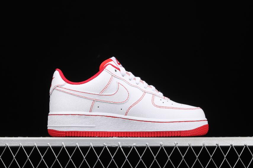 New Arrival Nike Air Force 1 07 White University Red CV1724-100 for ...