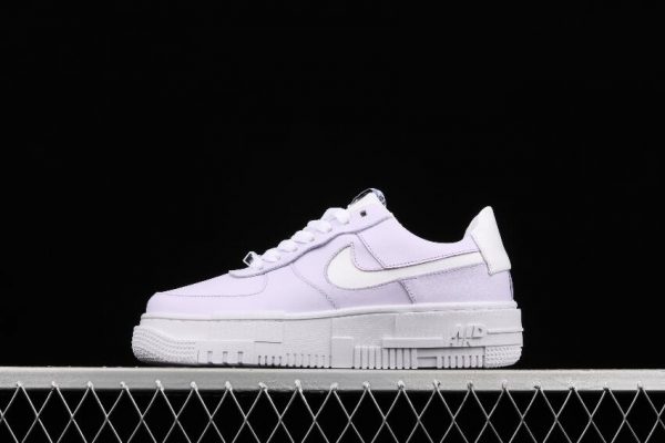 Latest Nike Air Force 1 Pixel Violet White CK6649 500 Womens Shoes 1 600x400